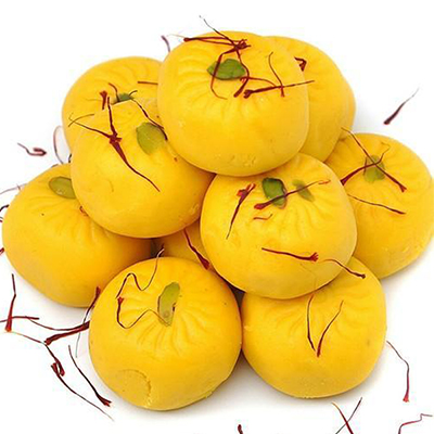 "Kesar Malai Peda - 1 Kg (Delhi Mithai Wala) - Click here to View more details about this Product